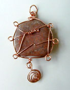 stone wrapped pendant