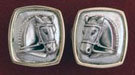 classic horse head earrings