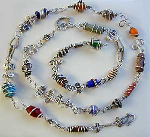 Wire Wrapped Beads