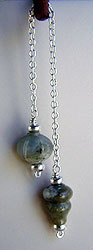 Jade and Sterling silver pendulum