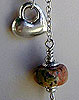 Unakite and sterling silver pendulum