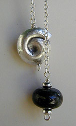 Ocean Jasper and Sterling Silver Pendulum