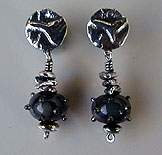 lampwork beads and sterling silver earrings