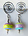 lampwork bead earrings