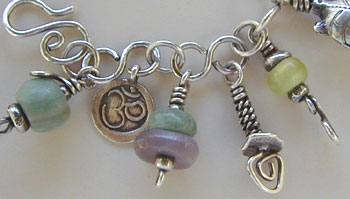 Africa John beads - .999 silver beads necklace and bracelet by Vicky Jousan