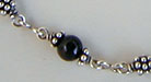 black onyx and Sterling Silver
