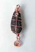 stone wrapped pendant