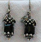 black swarovski crystal earrings