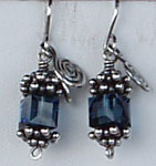 montana blue crystal earrings