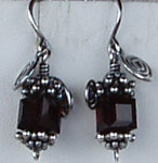 mocca crystal earrings