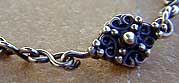 Bali sterling silver ankle bracelet