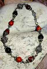 jasper and bali ankle bracelet