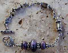 Sterling silver Pendulum bracelet for Spiritual Response Therapy by Vicky Jousan