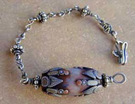 Sterling silver and "Klew" bead Pendulum Bracelet for Spiritual Response Therapy by Vicky Jousan