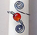 Carnelian toe ring