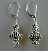 Bali sterling silver earrings by Vicky Jousan